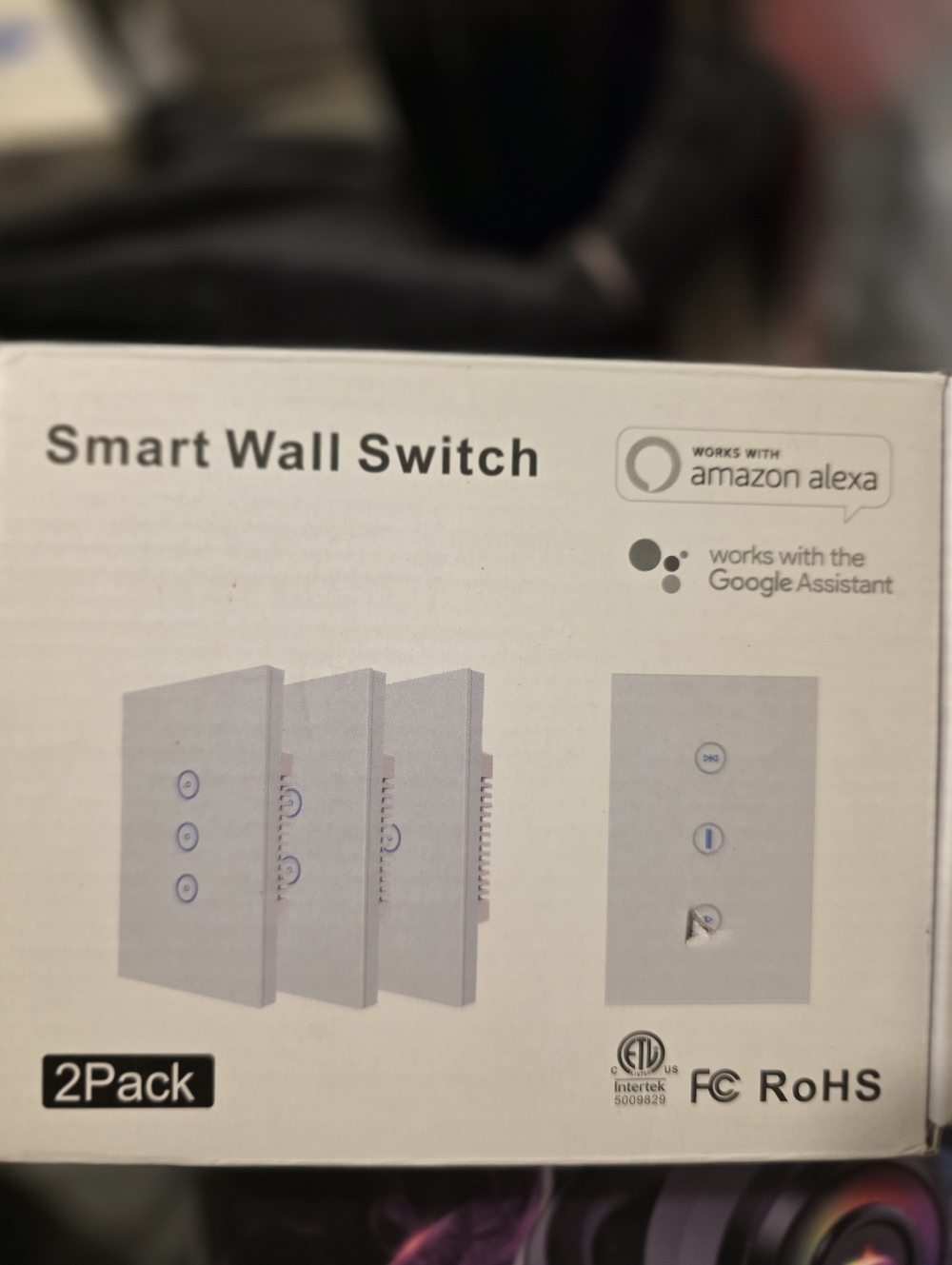 Smart Wall Switch Touch Panel - (2 Pack)